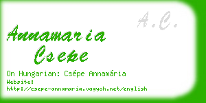 annamaria csepe business card