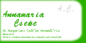 annamaria csepe business card